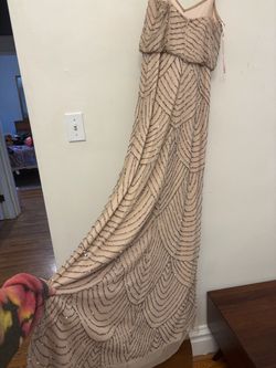 Size 6-8 Beaded Sequin Formal Gown