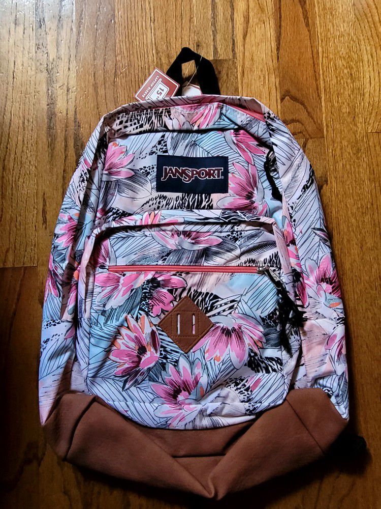Brand New Jansport Floral Backpack 