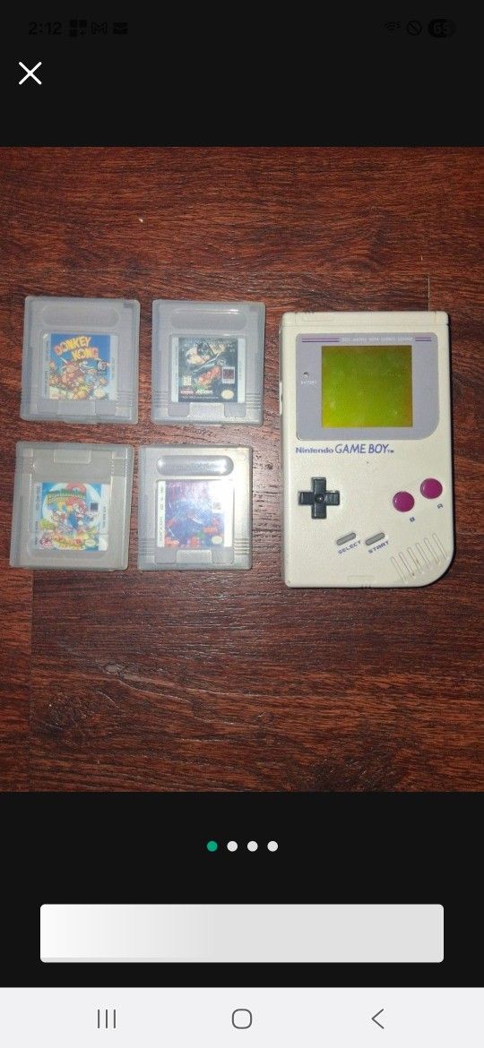 Nintendo Gameboy With 4 Games