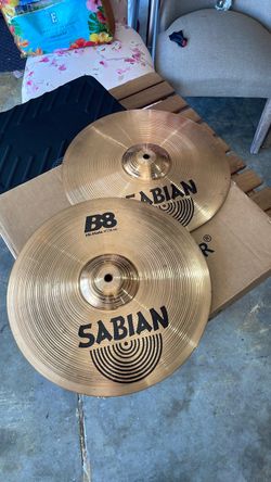 B Sabian Hi-hat cymbals