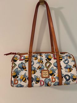 Dooney & Bourke Bee Print Barrel Bag