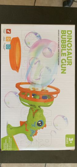 Dinosaur Bubble Gun Age 3+ ( See Description)