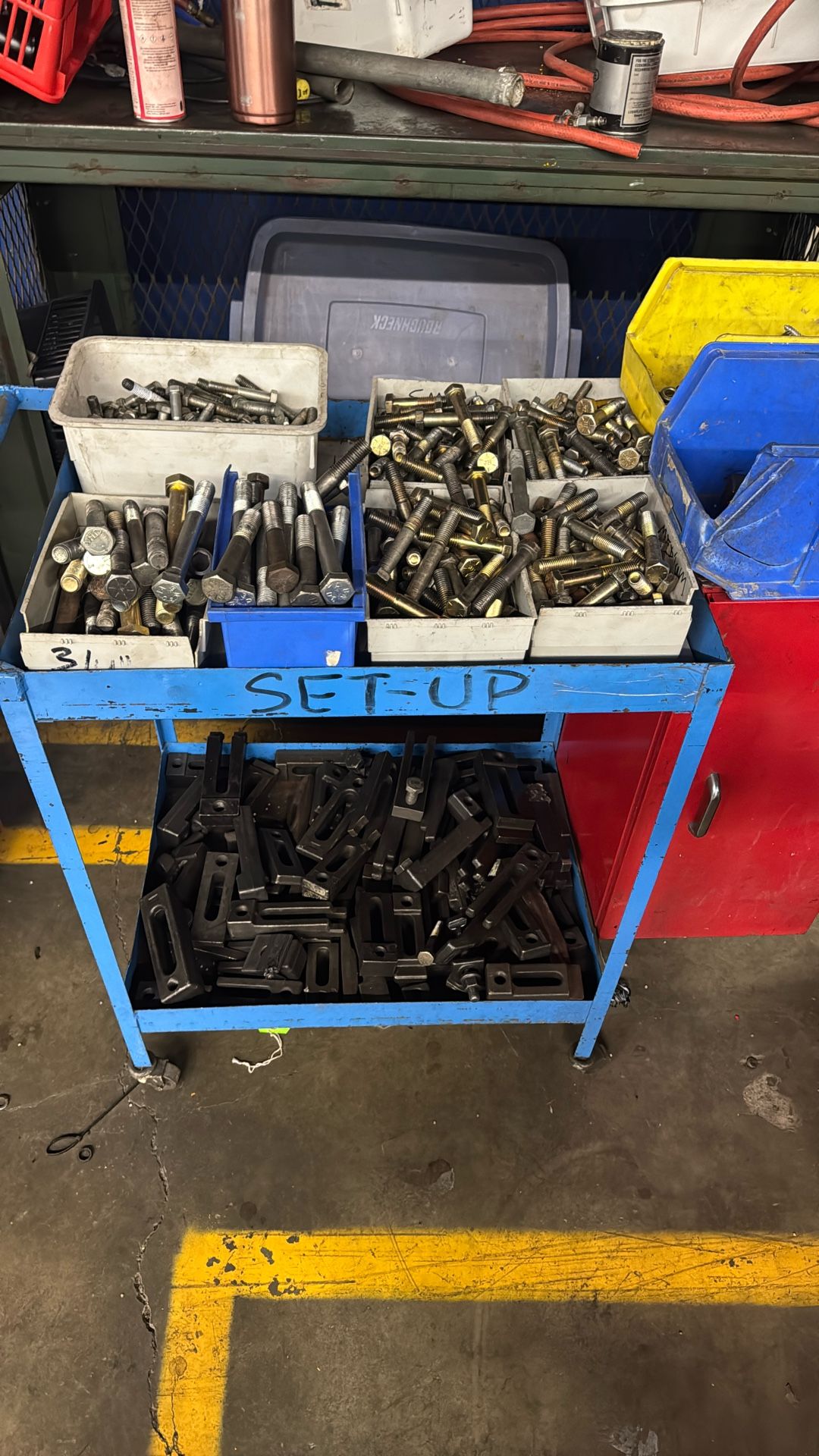 Injection Molding Clamps And Bolts-and Cart