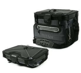 Titan by Arctic Zone 40 Can, 27 Quart Collapsible Zipperless Soft Cooler, Basalt Gray