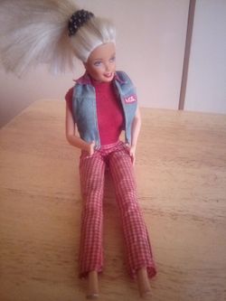 Vintage coca cola barbie doll with blonde hair and blue eyes used located in palm springs ca