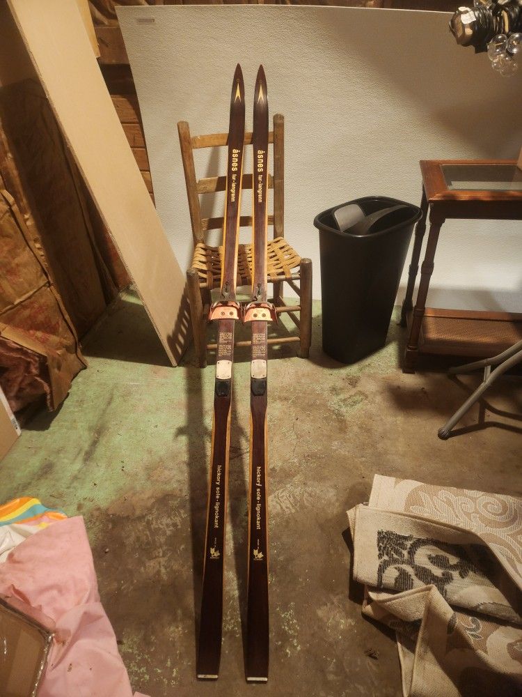 Vintage Asnes Skis Made In Norway Never Used