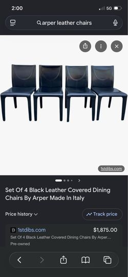 Leather dining chairs set of 6