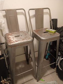 Metal chairs