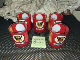 5 vintage 1960s Ethyl gasohol drinking glasses. Awesome condition! Selling as a set. All sales final.