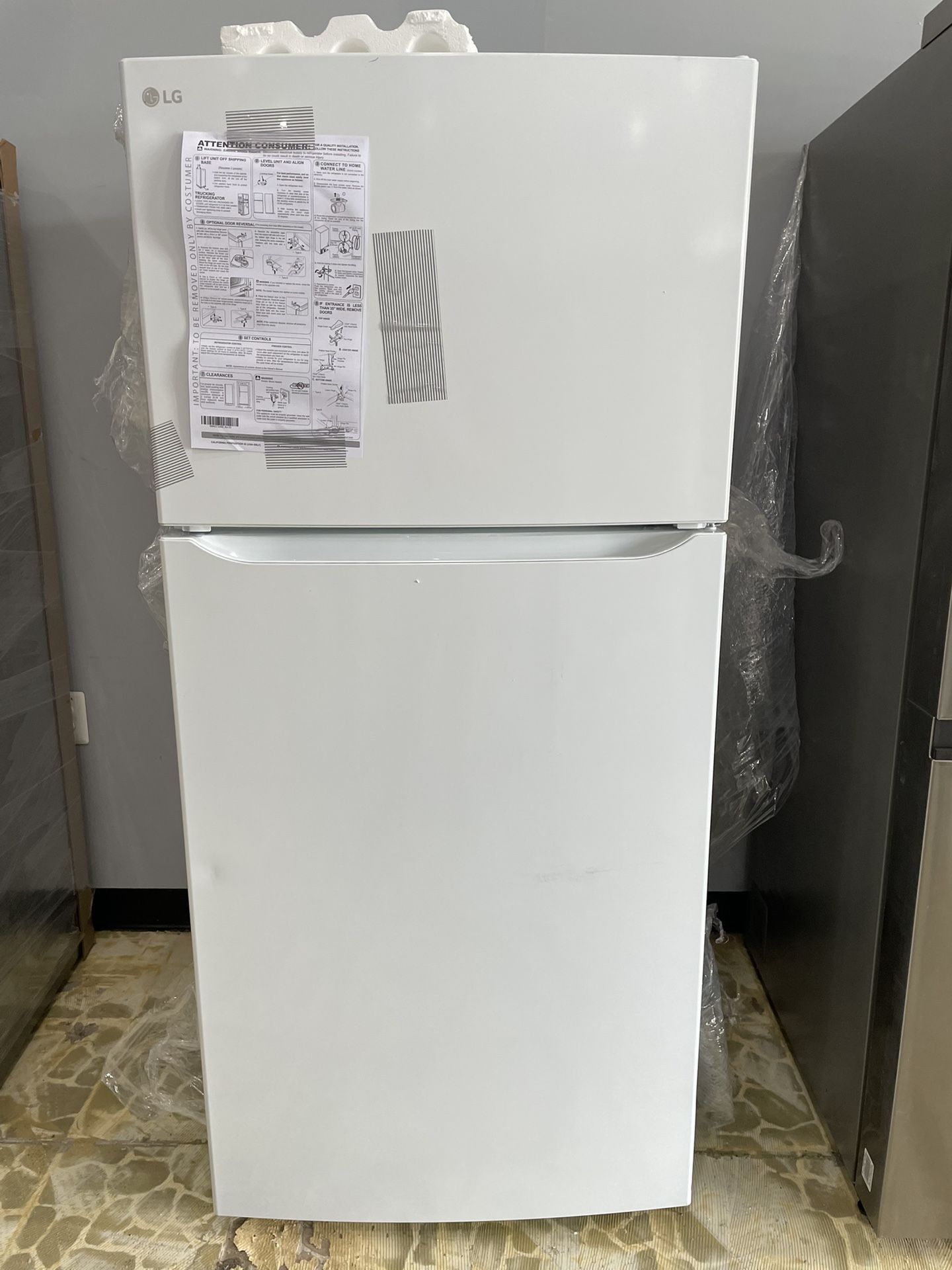 LG NEW OPENBOX 30β WHITE TOP AND BOTTOM FRIDGE