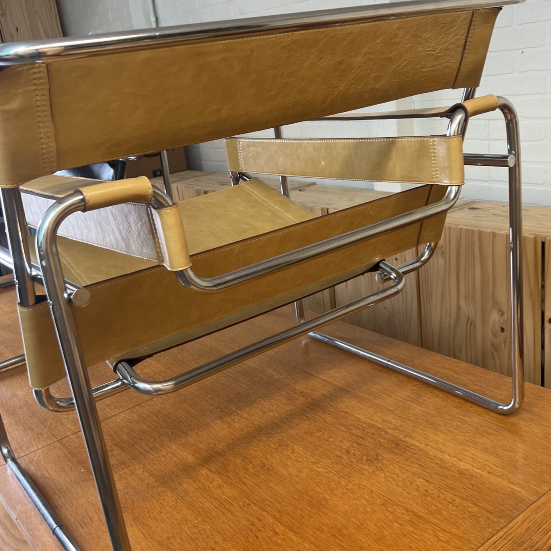 Wassily Chair With Original Frame And New Leather