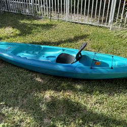 Lifetime Triton 100 Sit On Top 10ft Kayak 275lb Weight Limit With Paddle Blue Water Sports