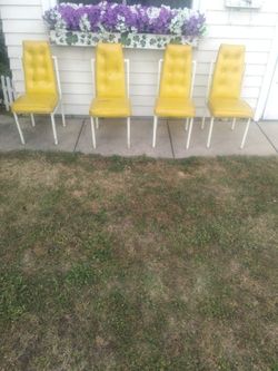 4 vintage cal-style retro chairs