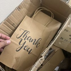 Thank You Brown Bags Gift Bags For Small Business 
