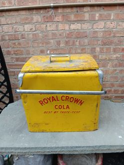 Vintage Yellow Royal Crown Cola Cooler