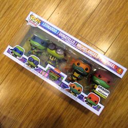 Funko Pop! Movies: TMNT Mutant Mayhem Glow-in-the-Dark 4-Pack