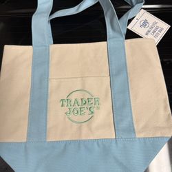Trader Joe’s Pastel Mini Tote (blue)