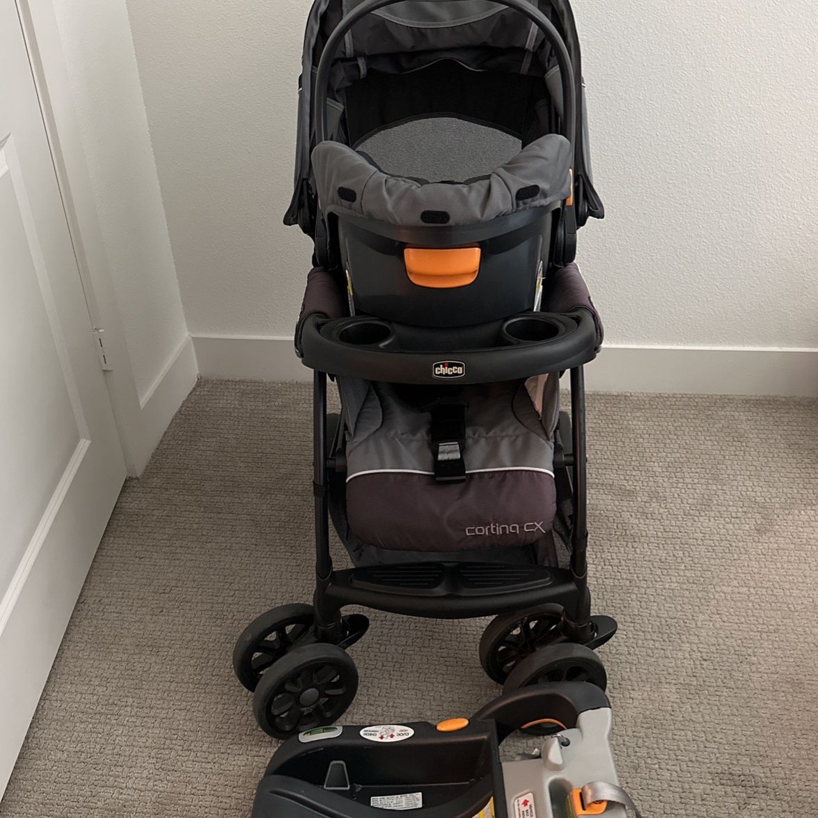 Chico Cortina CX Stroller and Infant Car Seat 