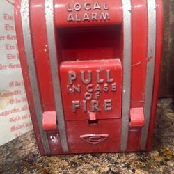 Vintage Old Fire Alarm Pull Down Safety 