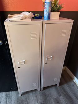 Metal Storage Lockers Set    14“ 14“   H50“