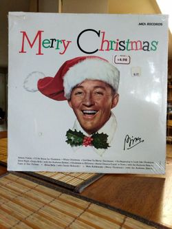 MERRY CHRISTMAS BING CROSBY VINTAGE VINYL RECORD LP SEALED RARE