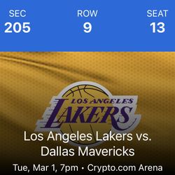 lakers game tickets 