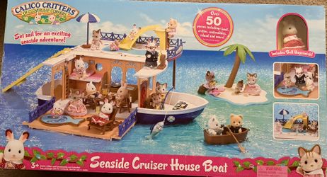 NEW CALICO CRITTER HOUSEBOAT