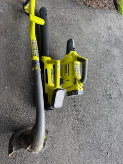 Ryobi weed wackier , leaf blower and fogger