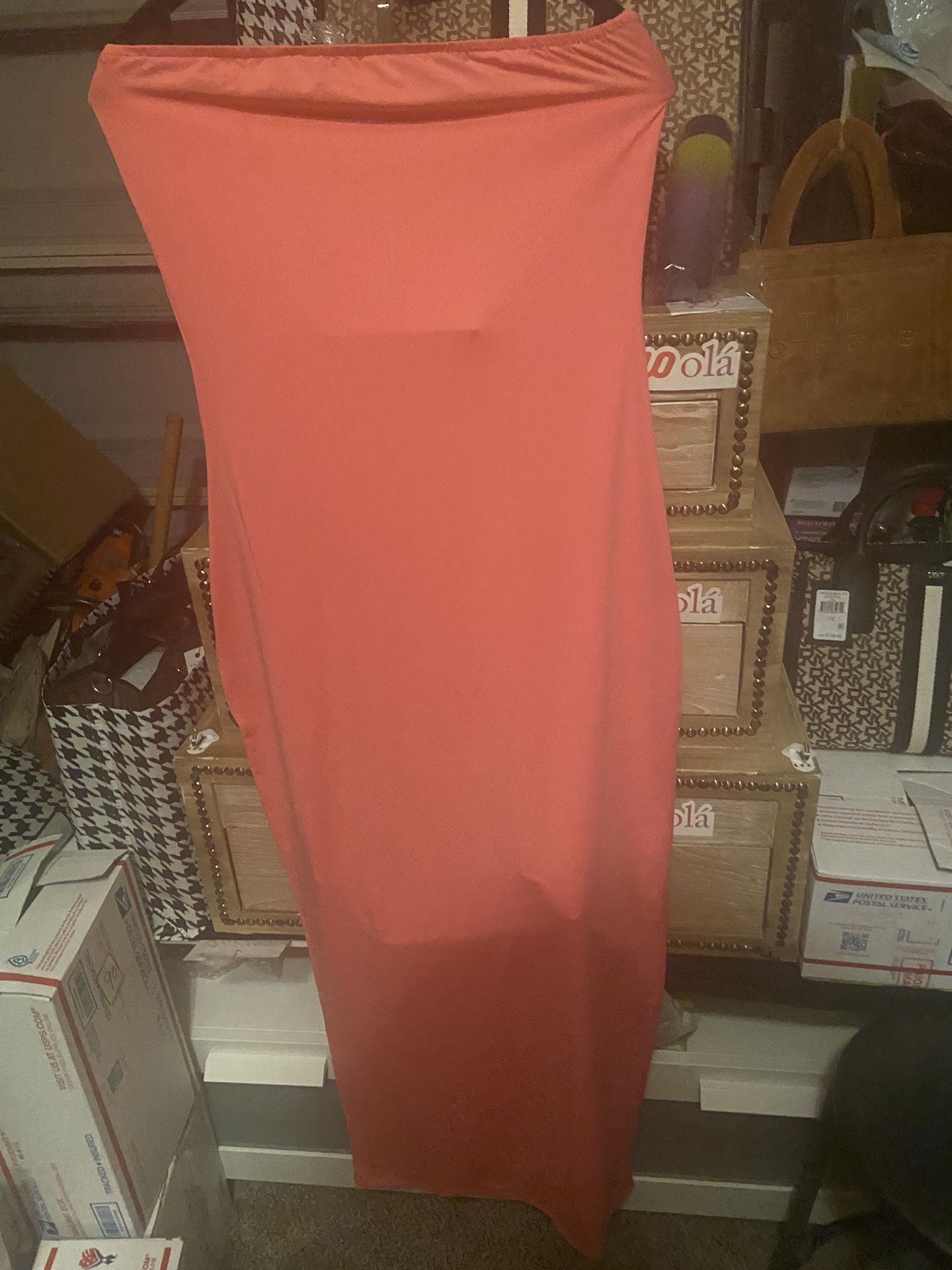 Extra Large Pink Halter Dress New I have small, medium large, an extra large in the peach orange color