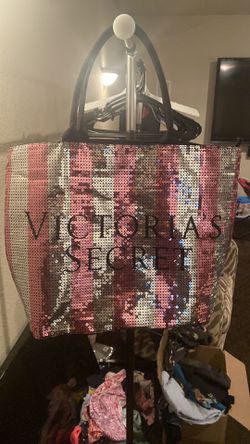 victoria's secret sequin tote bag