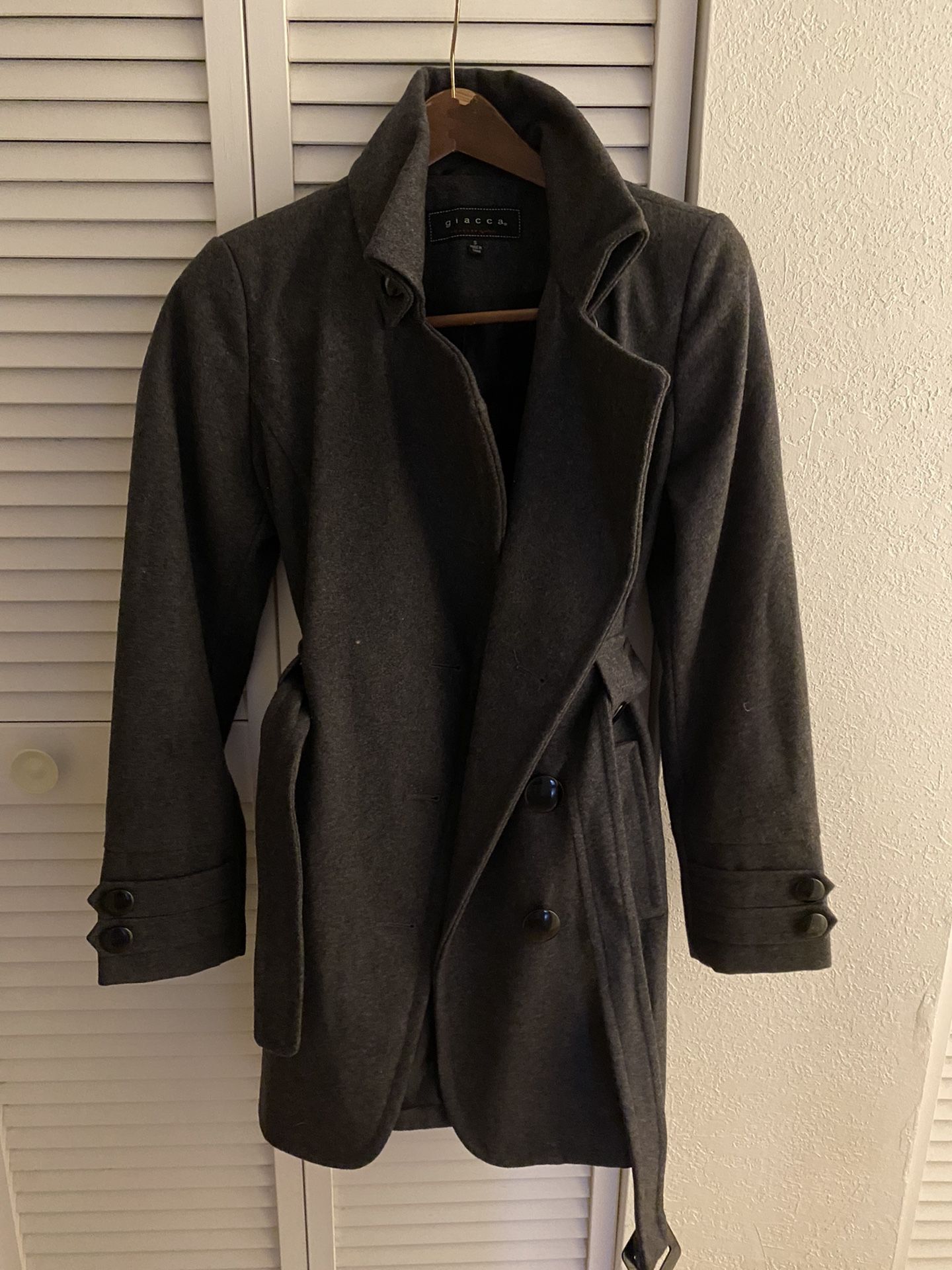 Women Coat Dark Grey Fashion Size Small