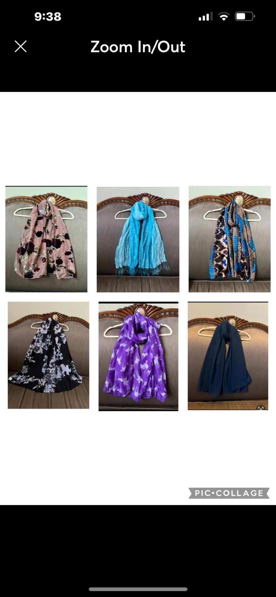 Bundle Of 6 Scarves