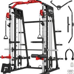 Smith Machine Home Gym With Cables 