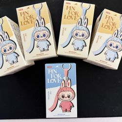 Authentic Pin For Love Labubu Letter B