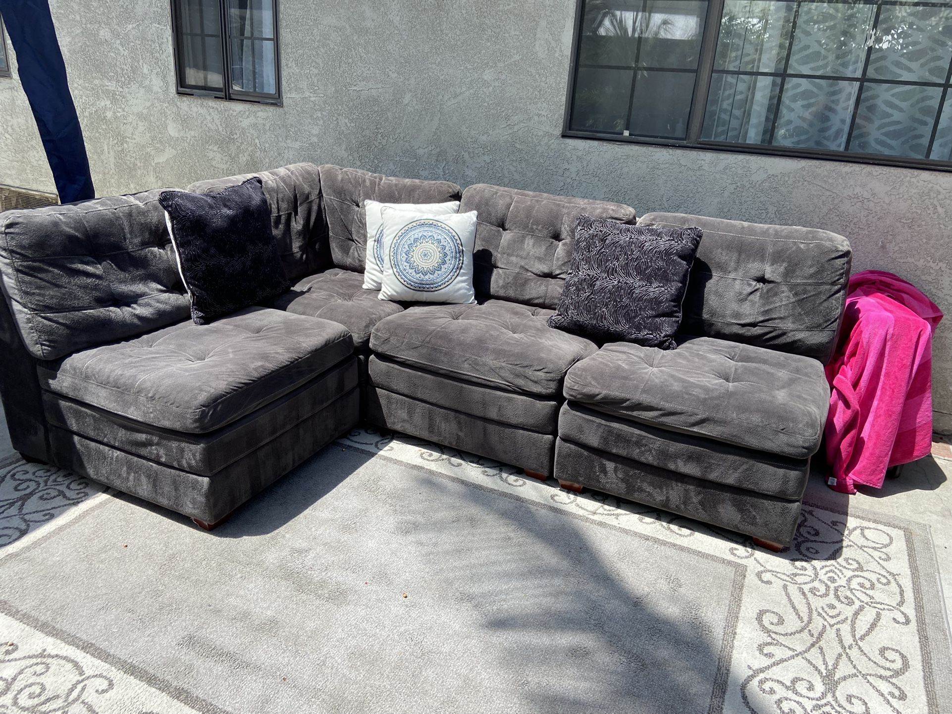 Black Modular Sectional 