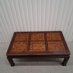 BEAUTIFUL  BURLWOOD  COFFEE  TABLE  (HENREDON)