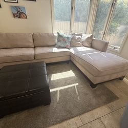 Sectional Sofa (2 Piece) Loveseat and Chaise