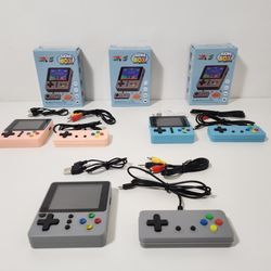 3-Pack Portable Retro Handheld Game Console 3 Inch Color Screen Children 500 in 1 Classic Games Support 2 Players

