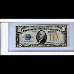 1934A North Africa $10 Silver Certificate 