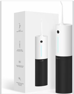Bigsmile Water Flosser Cordless Portable Dental Irrigator Travel Shower Strong Pick Floss IPX7 200ML Soft Must Have for Kids Braces Bridges (Panda