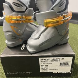 Kid Head Ski And Boots
