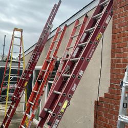 2-16’ Extension Ladders Fiberglass