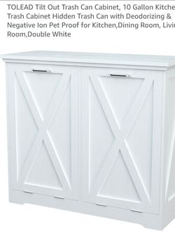 Trash can holder with electric outlet and deodorizer
