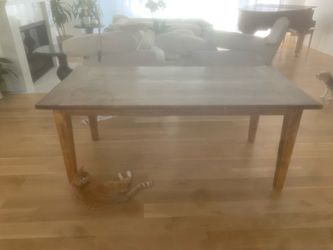 Solid wood family dining table