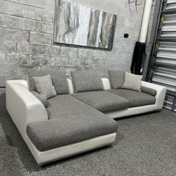 Carlo Perazzi White & Gray Sectional 