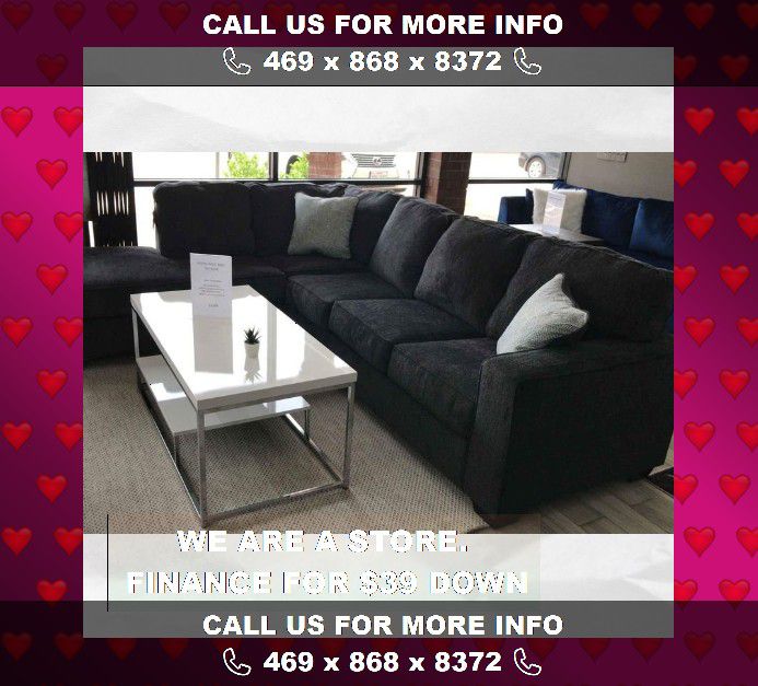 🔥Altari Slate Sectional Delivery same day🖤No needed Credit check