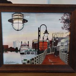 Canvas Painting With Wood Frame