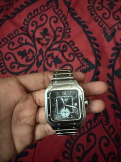 Cartier steel grey dial 40mm