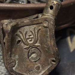 Antique IronLock & Bullet