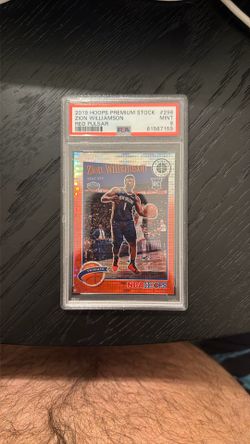 2019 Hoops Premium Stock Zion Williamson Red Pulsar Rookie